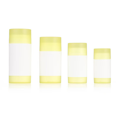 Runde Form 35g 50g 75g PP Doppel-Schalen-Körper Duft Deodorant Balsam Stiftbehälter