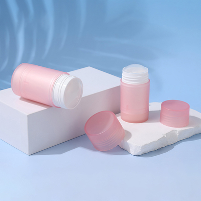 Neues Design 35g 50g 75g PP Doppel-Schalen-Körper Duft Deodorant Balsam Stiftbehälter