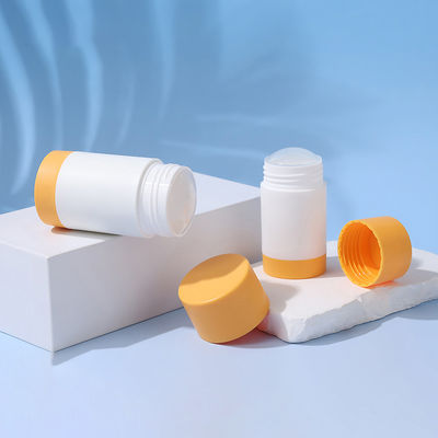 Neues Design 35g 50g 75g PP Doppelschalen Körperduft Deodorant Balsam Behälter für die Körperpflege