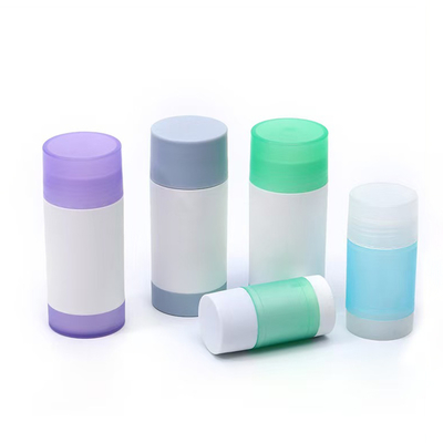 Drehendes Design 30g 50g 75g 100g PP Doppelschalen Körperduft Deodorant Stick Behälter