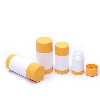 Drehendes Design 30g 50g 75g 100g PP Doppelschalen Körperduft Deodorant Stick Behälter