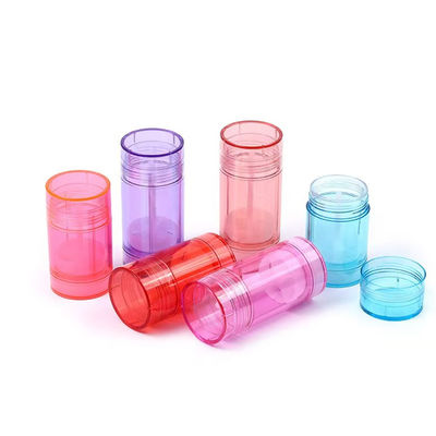 Custom Farbe OEM 15g 30g 50g 75g 100g AS Kunststoff Körper Duft Behälter Leerer Deodorant Balsam