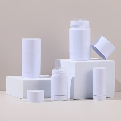 Neues Aussehen 15g 30g 50g 75g 100g AS Kunststoff Runde Form Körper Parfüm Leerer Deodorant-Stick