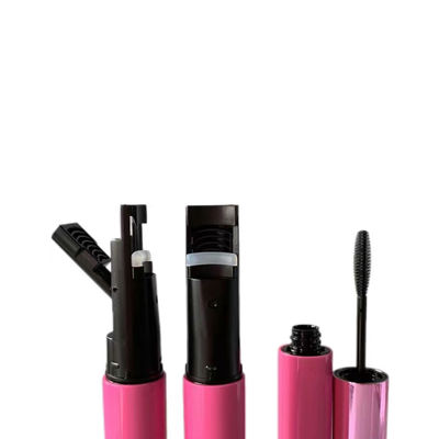 Transparente Mascara-Tube-Flasche mit doppeltem Ende, Augenbrauen-Wimpern-Flasche mit Kammbürste, individuelles Logo