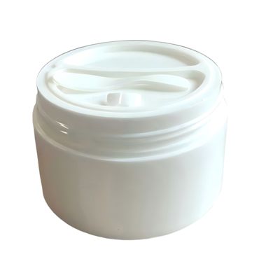 15g 30g 50g Luxury White Plastic Cream Jar High Quality Polypropylene Lid Packaging Cosmetic 