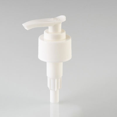 White Color 24mm 28mm 2cc Dosage Ribbed Closure Soap Dispenser Plastic Screw Lotion Pump