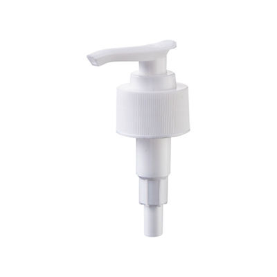 White Color 24mm 28mm 2cc Dosage Ribbed Closure Soap Dispenser Plastic Screw Lotion Pump