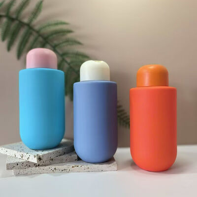 Recycelbare Matte Oberflächenscheibe Top Cap Lotion Creme Behälter Kosmetische Verpackung HDPE Flasche für die Körperpflege