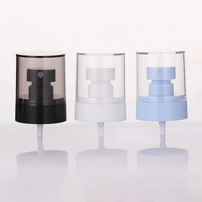 24mm Halb-Abdeckung Kunststoff-Sprühpumpe Weißer Nebel mit transparentem Deckel Großer Deckel für Flüssigkeitsanwendung