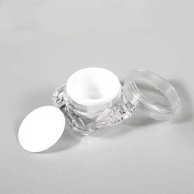 3g 5g Kleinkapazität Farbiger PS Kunststoffcreme Glas Hautserum Augencreme Probenbehälter