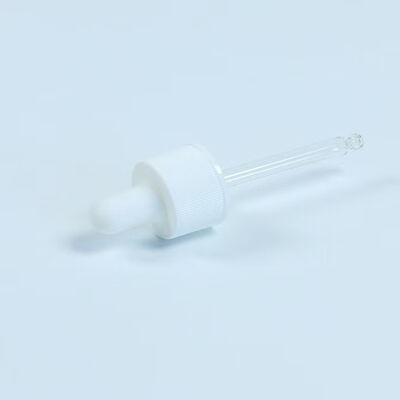 Hautpflege-Applikation Silikon-Ätherisches Öl-Tropferkappe mit Glasröhrchen 18mm 20mm