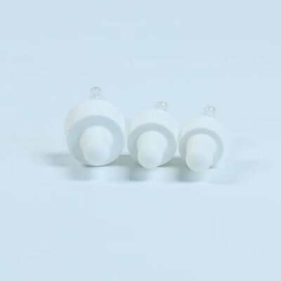 Hautpflege-Applikation Silikon-Ätherisches Öl-Tropferkappe mit Glasröhrchen 18mm 20mm