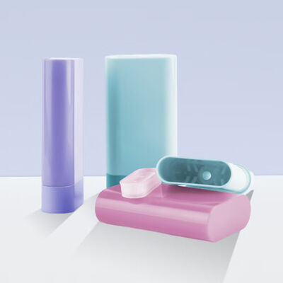 Akzeptieren Sie Farbseide Druck Bodenfüllung 20g Deodorant Balsam Stick Flasche für Kosmetik-Packung