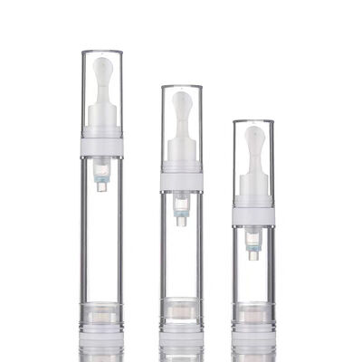 5 ml 10 ml 15 ml Plastikluftlose Röhre mit Rollen Massage Emulsion Essenz Öle Augencreme Hautpflege Vakuumflasche