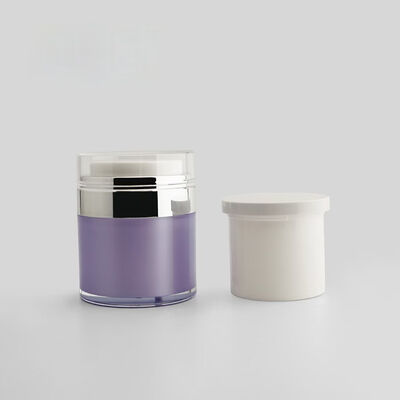 50gr Empty Skin Care Jar Acrylic Jar  Round Shape Plastic Custom Color Cosmetic Packaging Customized With Lids