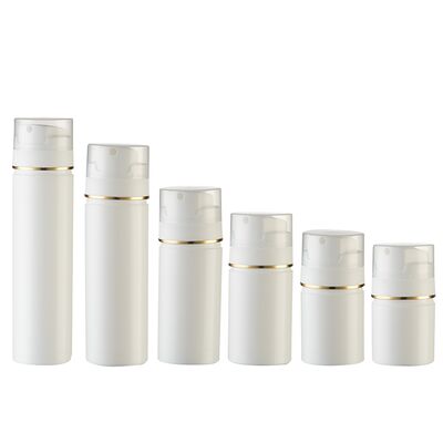 Populärer Stil 30 ml 50 ml 100 ml Luftlose Spender Pumpe Flasche mit PP über Kappe
