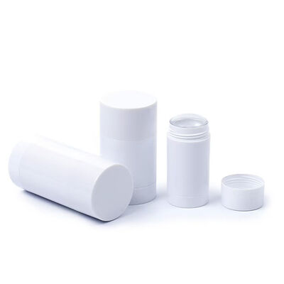 Zylindrische Form 30g 50g 75g PP Deodorant Stick Flasche für Make-up-Verpackung verwendet