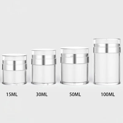 15/30/50/100ml Luftlose Presscreme Flasche Glas Personalisierung Design Hautpflege Kosmetik