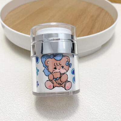 15/30/50/100ml Luftlose Presscreme Flasche Glas Personalisierung Design Hautpflege Kosmetik