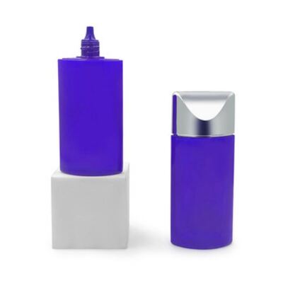 50ml Sunscreen Lotion Bottle Silver Cap Oval Plastic Cosmetic Container  Foundation BB Cream  Skincare