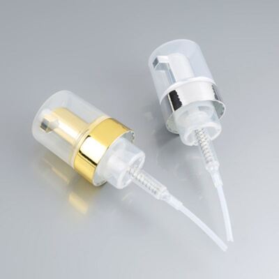 40 mm 42 mm Mousse-Schaum-Pumpspender, alle galvanisierten Schaum-Gesichtsreiniger, goldene Schaumpumpe