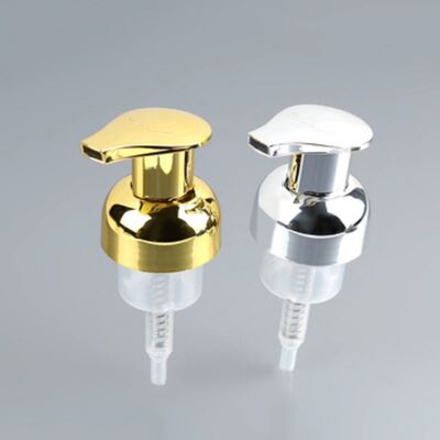 40 mm 42 mm Mousse-Schaum-Pumpspender, alle galvanisierten Schaum-Gesichtsreiniger, goldene Schaumpumpe