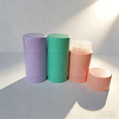 Zylinderform 30/50/75/100g Leer Deodorant Balsam Stick Akzeptieren Sie verschiedene Farben Druck