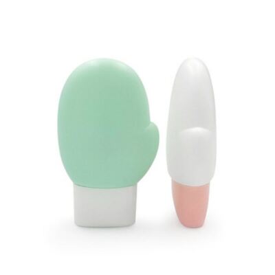 Schöne rosa Ei-förmige PET-Flasche 50 ml Sonnenschutzserum Reisegroß Verpackung