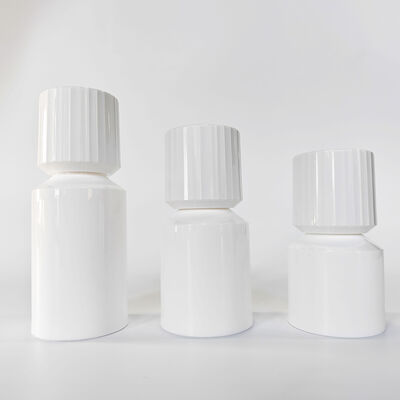 Weißes PP Vakuumluftlose Pumpenflasche 30ml 50ml 80ml 100ml Leere Nachfüllbare Kosmetische Lotion Behälter Tragbare Hautpflege Serum Feuchtigkeitscreme Vakuumflasche für Schönheitsverpackungen