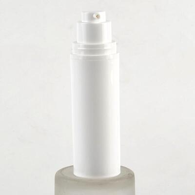Weiße Airless-Kosmetikflasche mit Pumpspender für Hautcreme, Lotion und Serum
