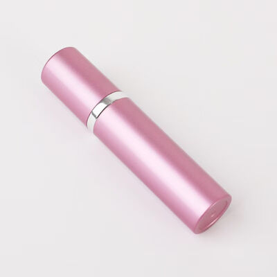 Luxuriöser pinker Aluminium-tragbarer Parfümzerstäuber mit Metallring