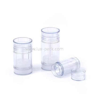 15g 30g 50g 75g PP Kunststoff Twist Up Deodorant Stick Behälter Nachfüllbar Sonnencreme Stick Tube Kosmetische Verpackung für Körperbalsam