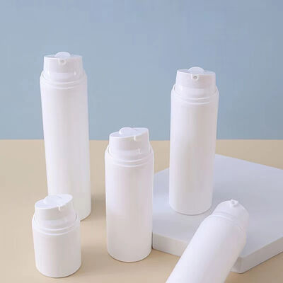 Leakproof Durable Airless Dispenser Bottle PP Snap on Press Cosmetic Vessel Facial Cream Serum Skincare Packaging