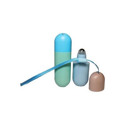 5/10ml Travel Size Roll On Bottle Attached Wrist Lanyard Cosmetic Container  Aromatherapy Oil Skin Care Essence Custom Logo Available