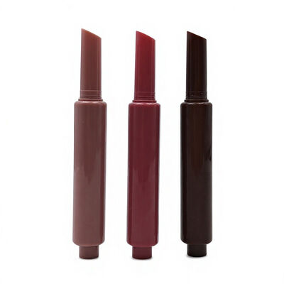 2.4g Press Lipstick Tube Empty Push up Plastic Lip Balm Container Glossy Color Cosmetic Lipstick Packaging Tube