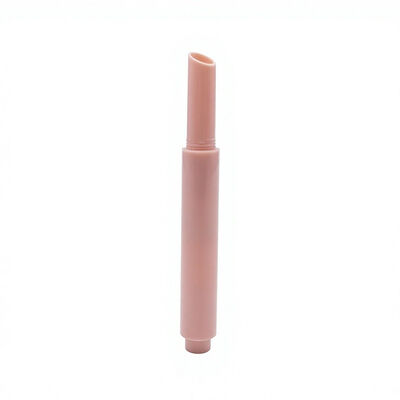Oblique Tip Push Lipstick Tube 2.4g Glossy Plastic Empty Angled Lip Balm Container Cosmetic Lip Packaging