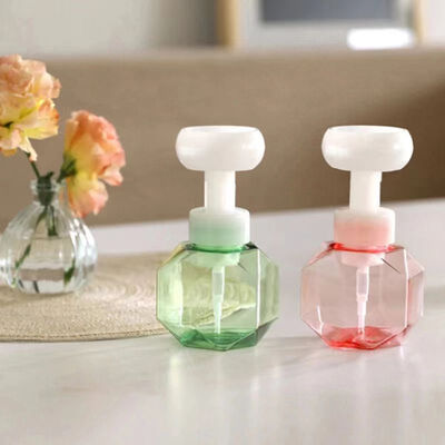 42mm Pink Flower Foam Pump Dispenser for Body Wash and Facial Cleanser Foaming Soap Pump