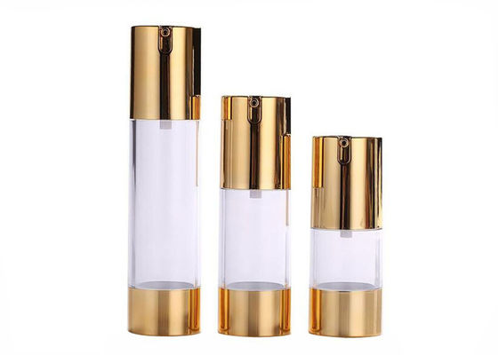 15 ml 30 ml 50 ml Kunststoffluftlose Pumpe Vakuum Kosmetikflasche undicht kontrollierte Verpackung