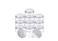 Silberne Aluminiumdeckel leeren Lotions-Gläser 4-Unze-kosmetischer luftloser Cremetiegel