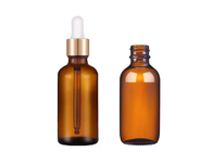 Goldene Kappen-leere Glasflaschen für Körperpflege-Gebrauch der ätherischen Öle