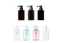 Kosmetische PETG Flasche der Lotions-versah Oberflächen-nicht Flecken für Shampoo-/Duschgel mit Rippen