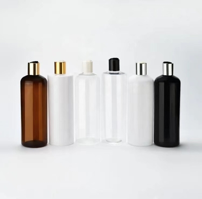 HAUSTIER fertigte Plastikshampoo-Flasche mit Goldschwarze weiße Disketten-Spitzenkappe besonders an