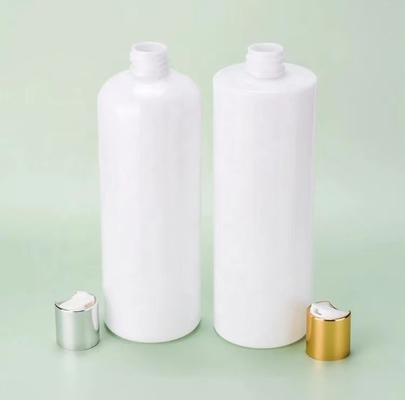 HAUSTIER fertigte Plastikshampoo-Flasche mit Goldschwarze weiße Disketten-Spitzenkappe besonders an