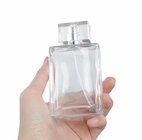 Parfümflasche-Pumpen-Sprüher des transparenten Quadrat-100ml Glas