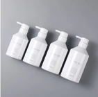 Nachfüllbare schräge Schulter-kosmetische Sprühflaschen duschen Gel-Shampoo-Plastikflasche 350ml 500ml