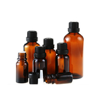 Leere Amber Cosmetic Essential Oil Glass-Flasche mit Besetzer-offensichtlicher Kappe