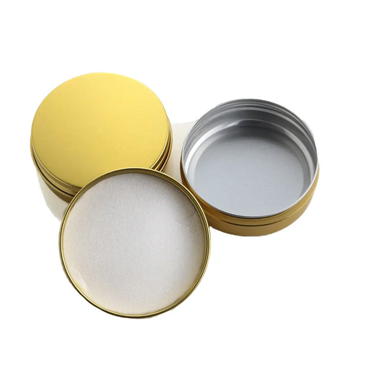 Schrauben-Glas-Behälter-silbernes Aluminiummetall 5g 15g 20g 25g 30g 50g