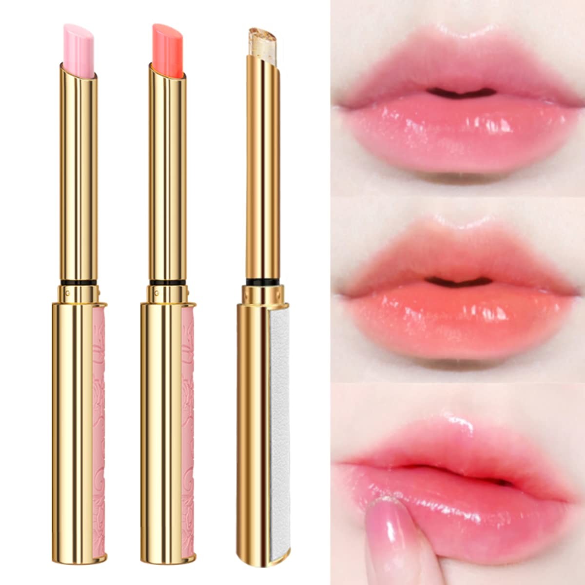 Rose Gold Diamond Clear Lipstick-Röhrenverpackung für nachfüllbaren Plastik