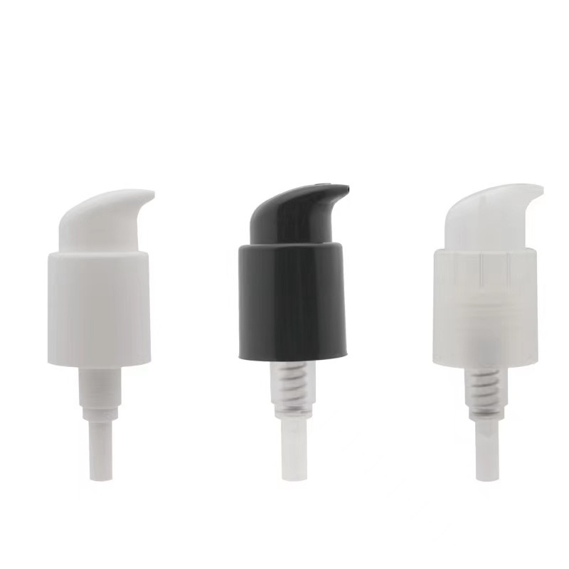 24 mm Außenspring Doppelschalencreme Prozessor Creme Pump Dispenser Sprayer Links und rechts Sperre