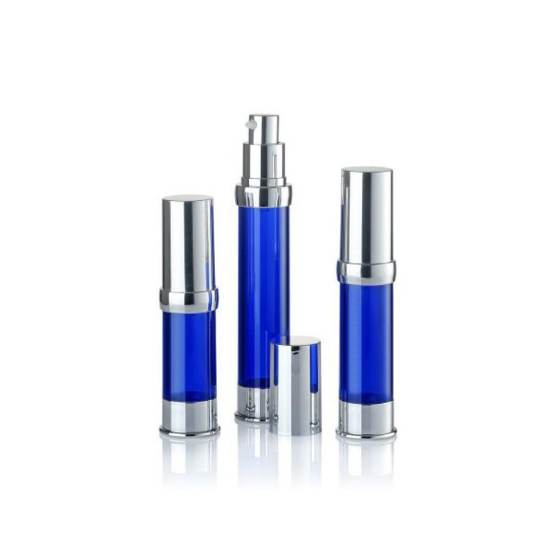 50 ml 120 ml Gerade runder Toner Flasche Luftlose Lotion Behälter Doppelwand